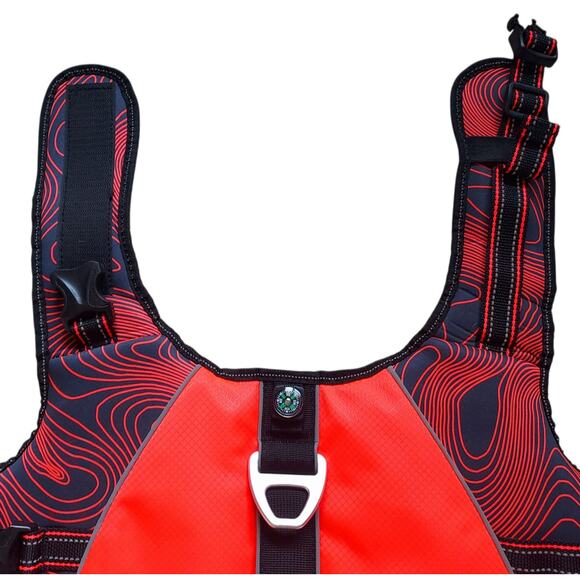 Arcadia Trail High Visibility Orange Dog Flotation Vest Life Jacket Size MED - Picture 4 of 11